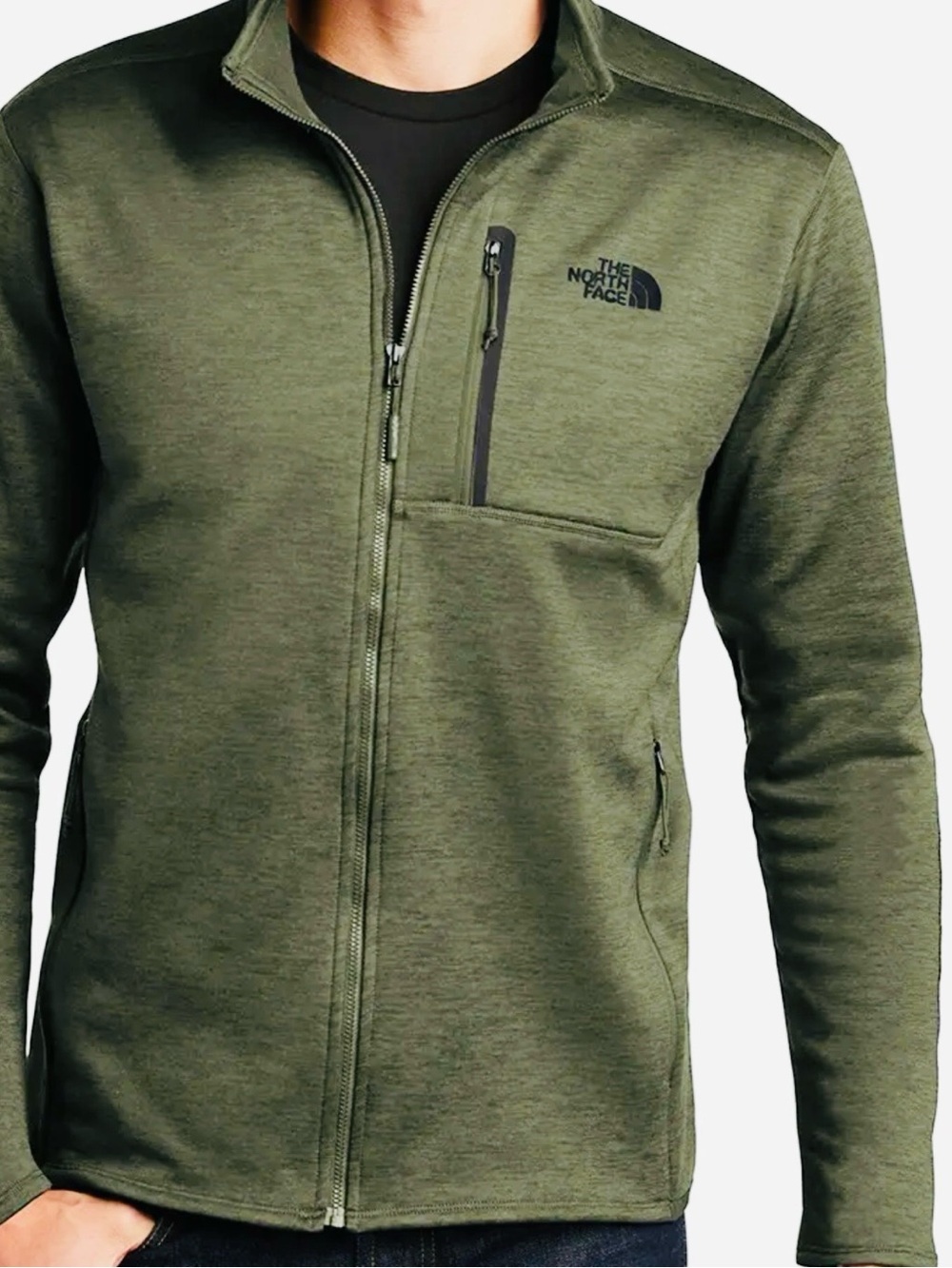 The North Face Skyline XXL Men's Olive Heather Lightweight Full-Zip Jacket EUC